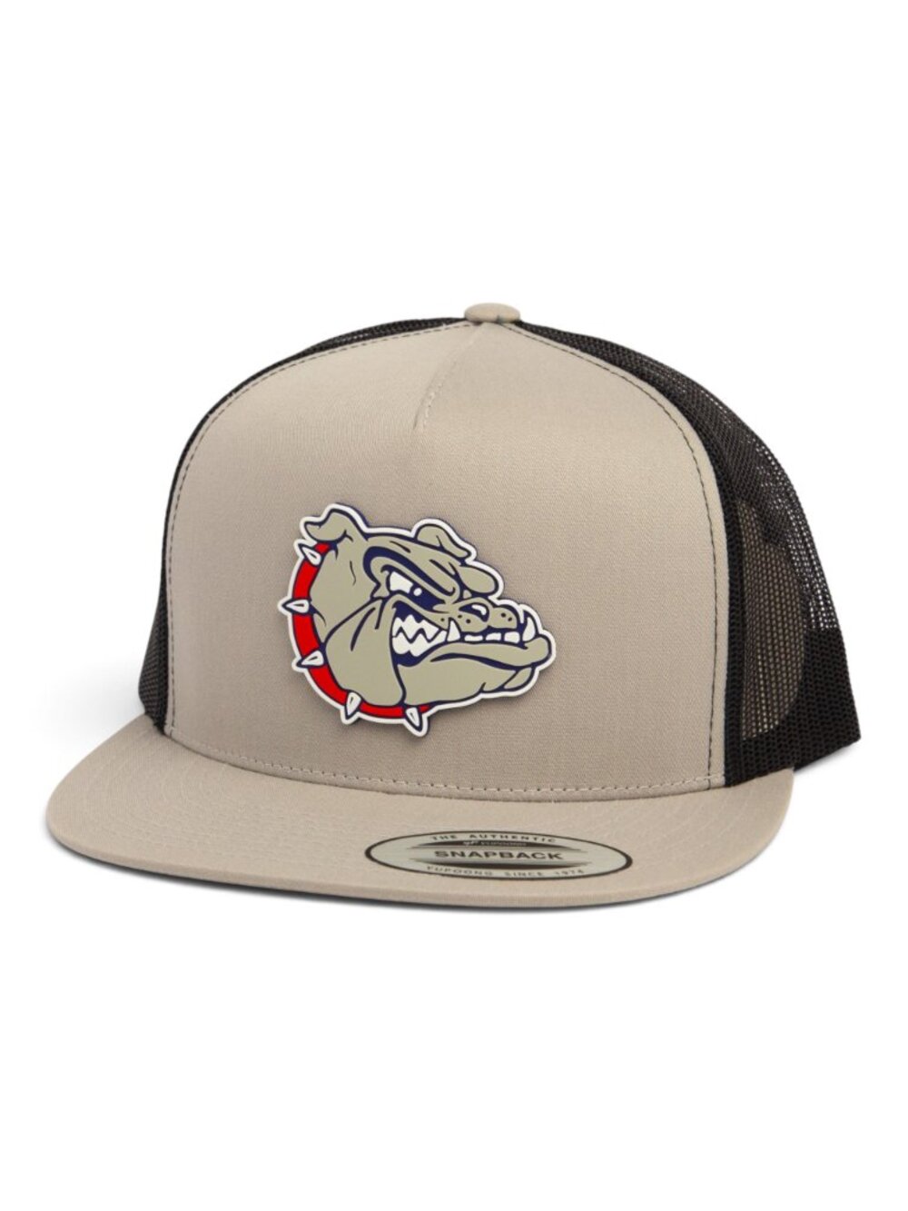 Gonzaga Bulldogs 3D YP Snapback Flat Bill Trucker Hat- Silver/ Black